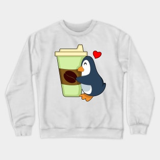 Penguin Coffee to go Crewneck Sweatshirt